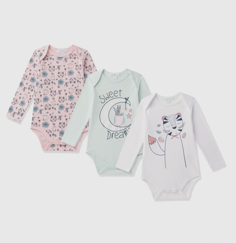 Rompertjes tijgerprint (3pak)