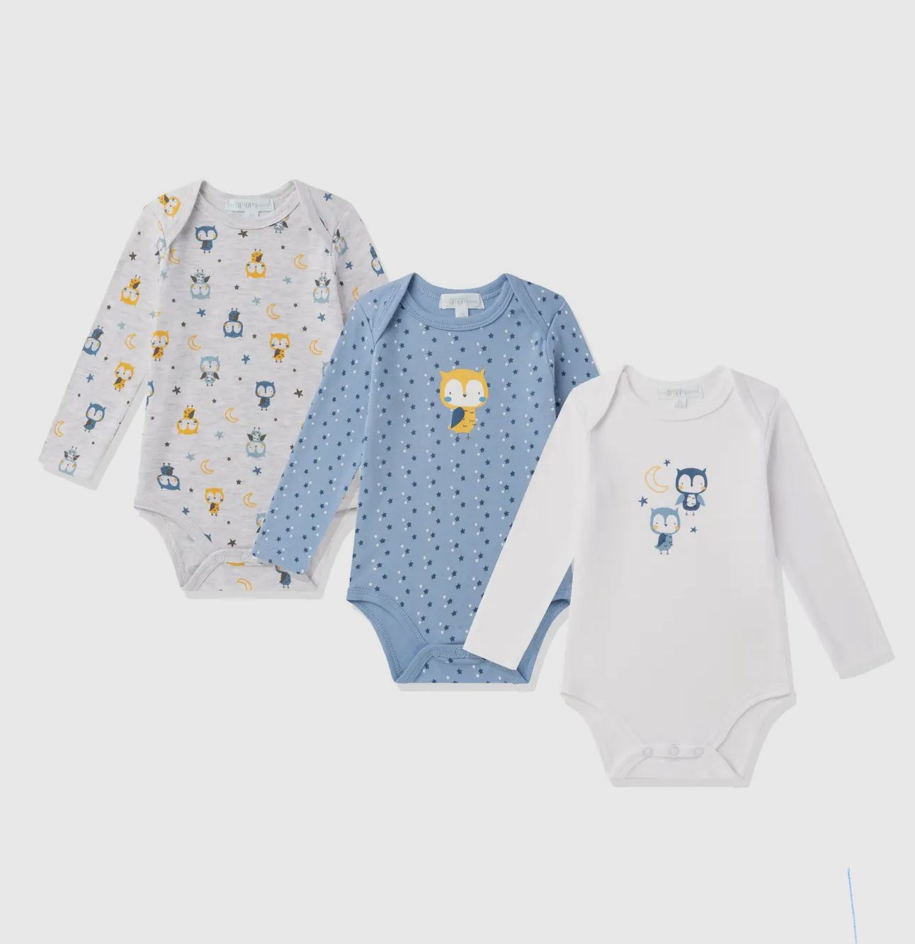 3delig rompert pak Blauwe uiltjes