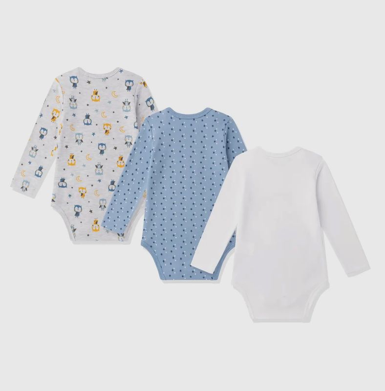 3delig rompert pak Blauwe uiltjes
