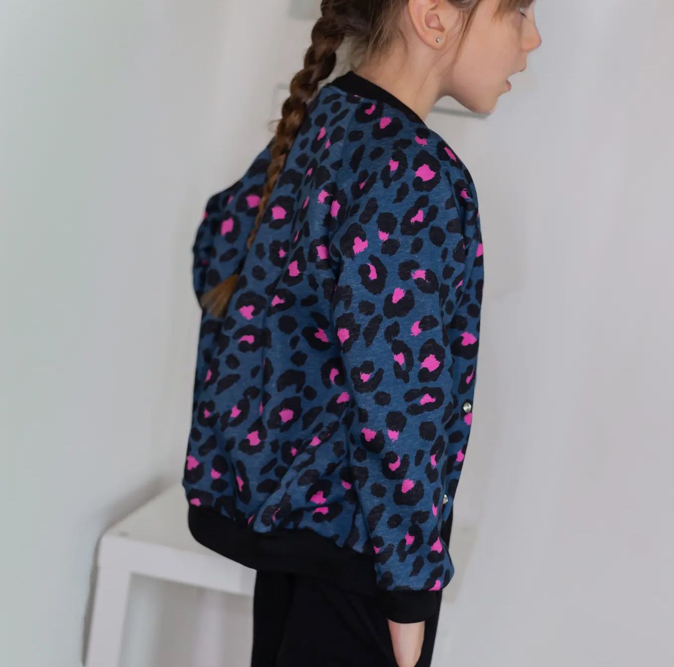 Sweater jasje luipaardprint