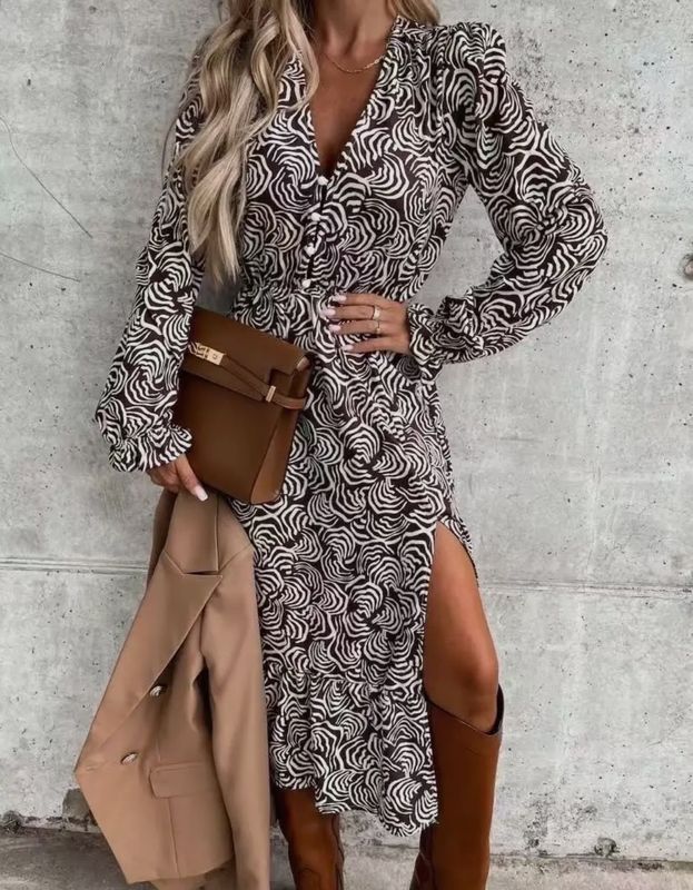 Lange jurk 100% viscose