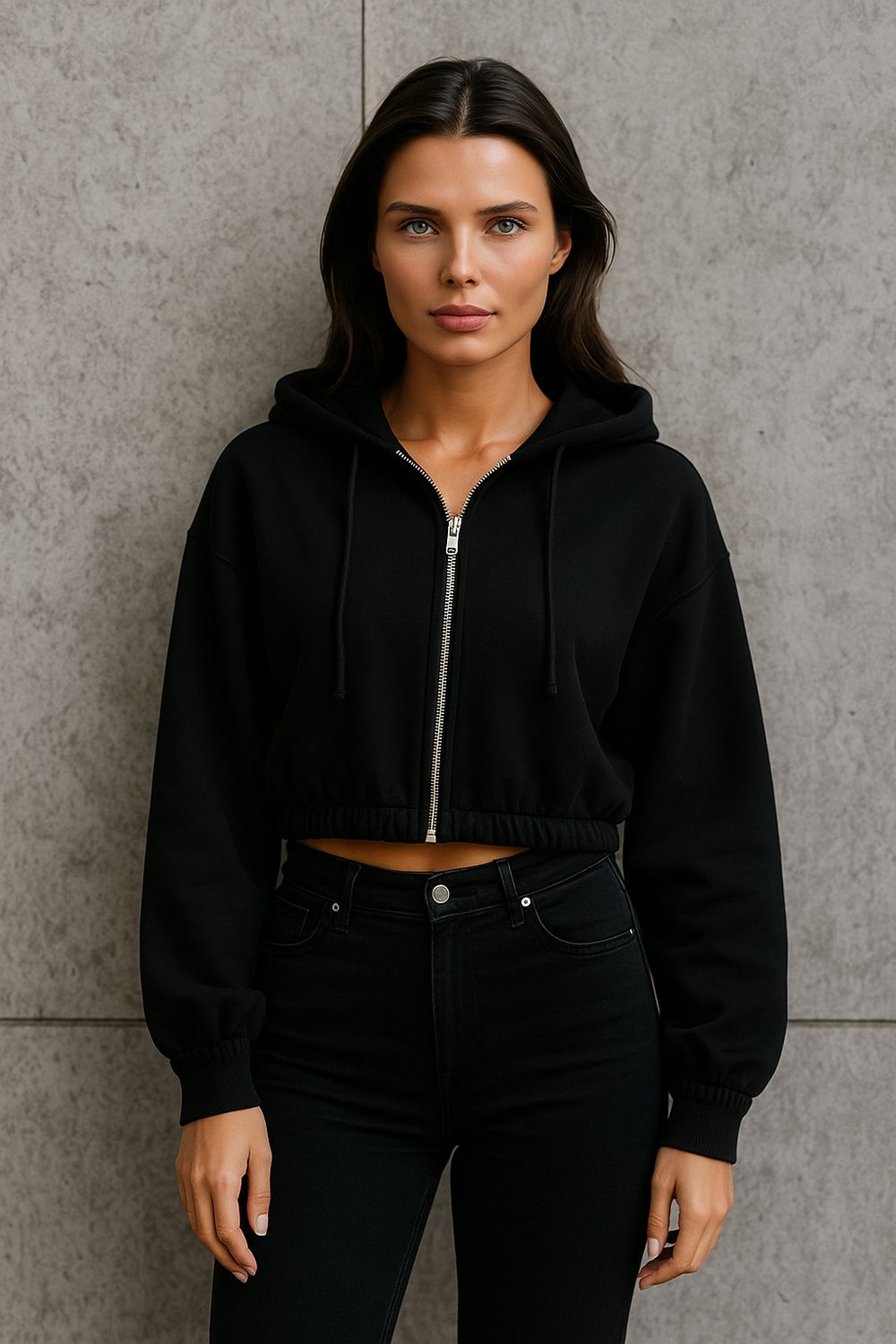 Hoodie met rits Lilly