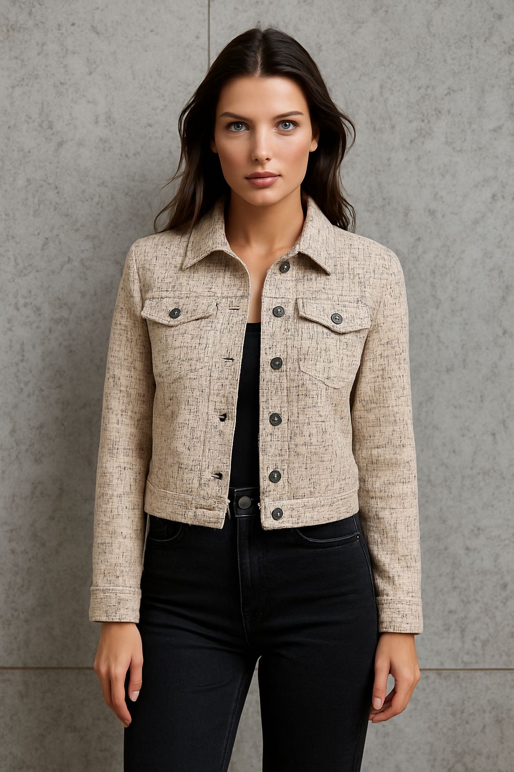 Tweed look jasje Coco