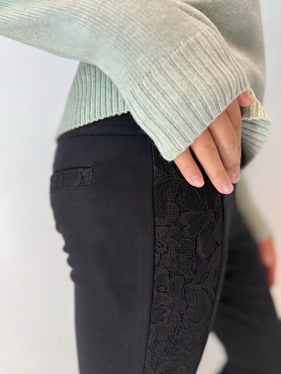 Legging met kantdetail Gina