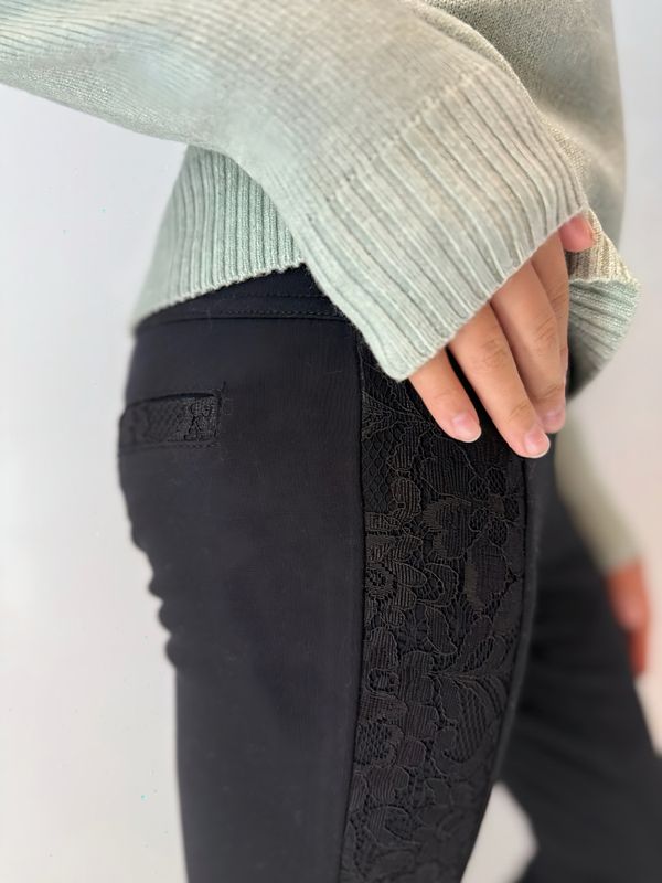 Legging met kantdetail Gina