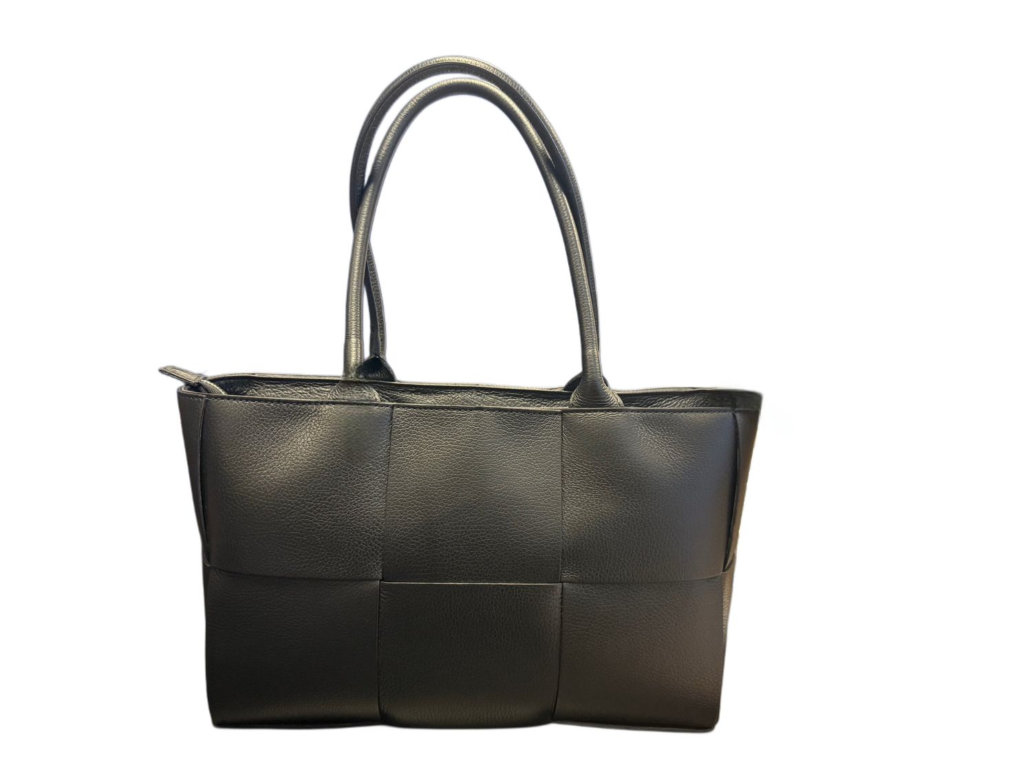 Grote lederen handtas