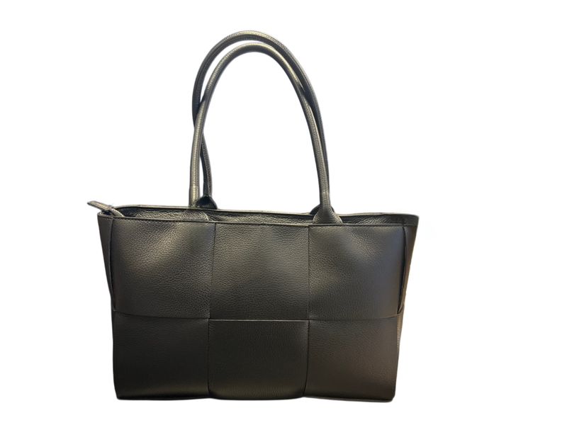 Grote lederen handtas