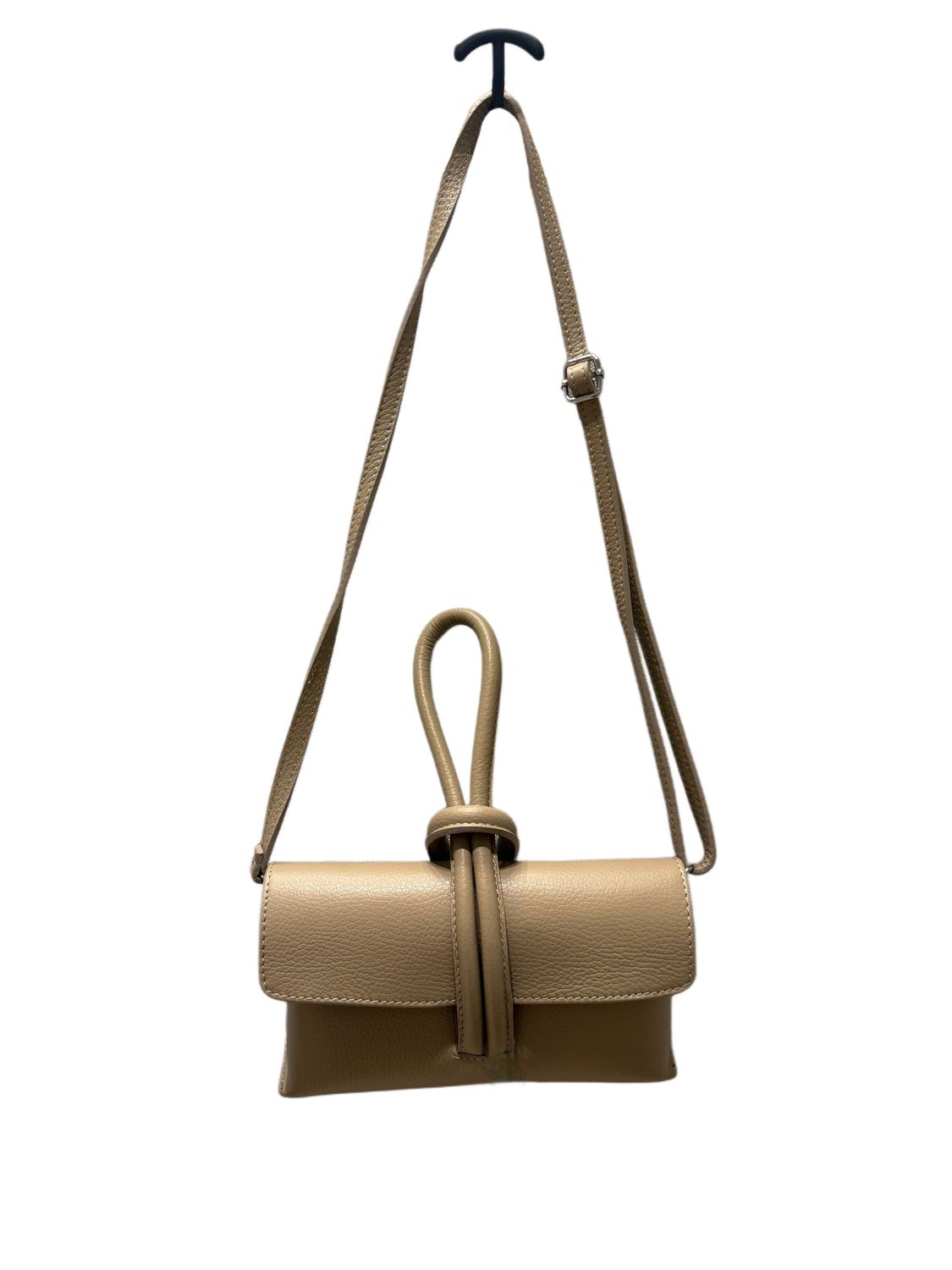 beige clutch/schoudertas