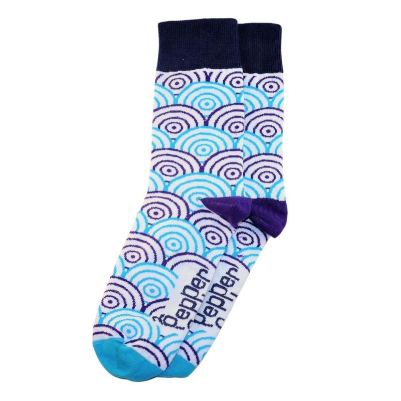 Blue cirkel Pepper Socks