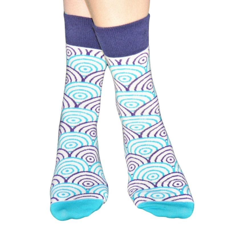 Blue cirkel Pepper Socks