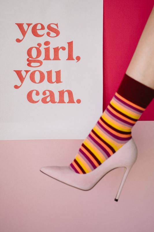 Red/Yelllow stripes Pepper Socks