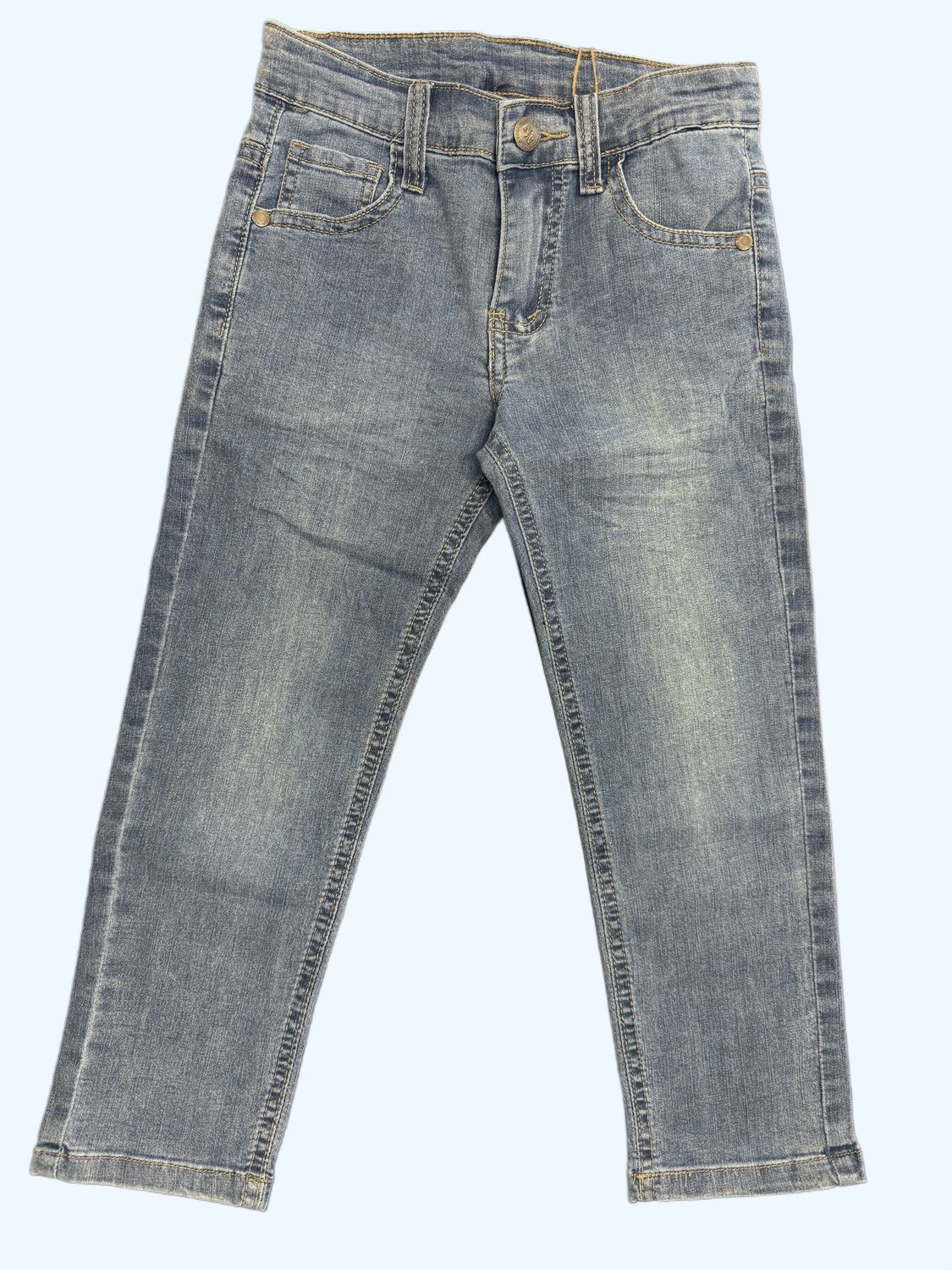 Denim jeans mid blue washed
