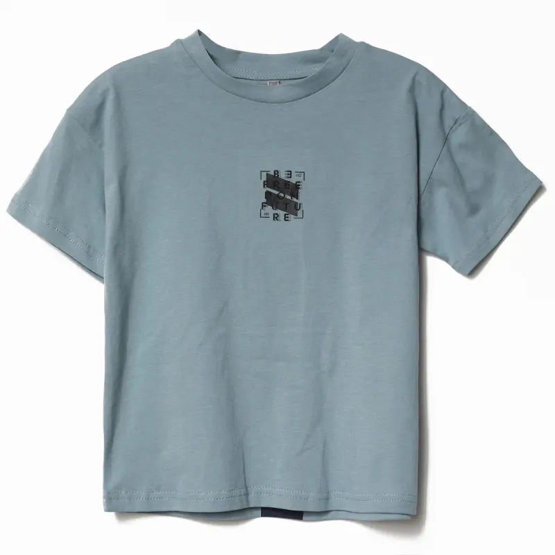 Azuurblauw T-shirt FREEDOM