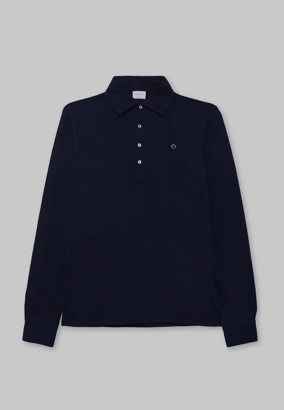 Navy longsleeve polo