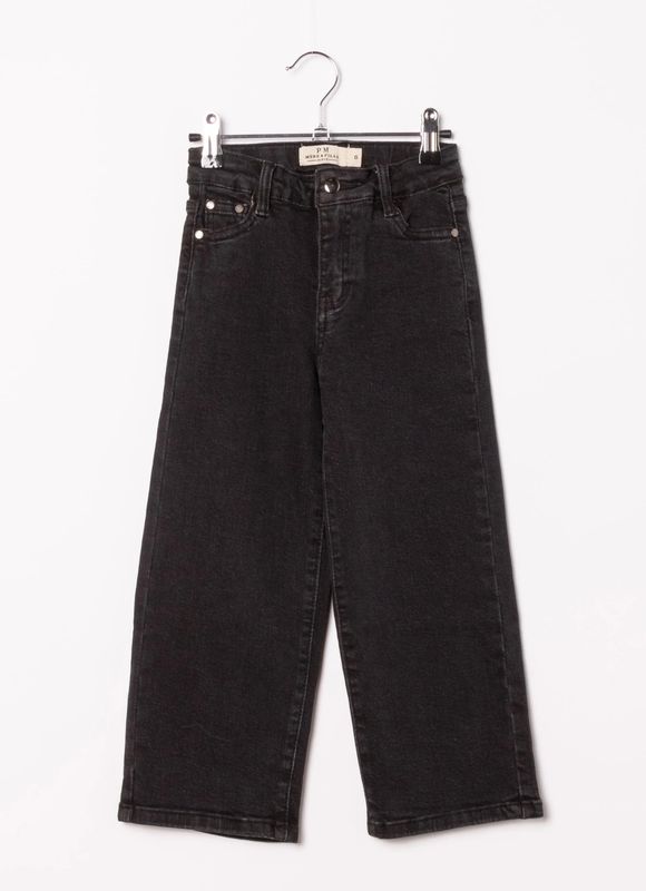 Black wide jeans