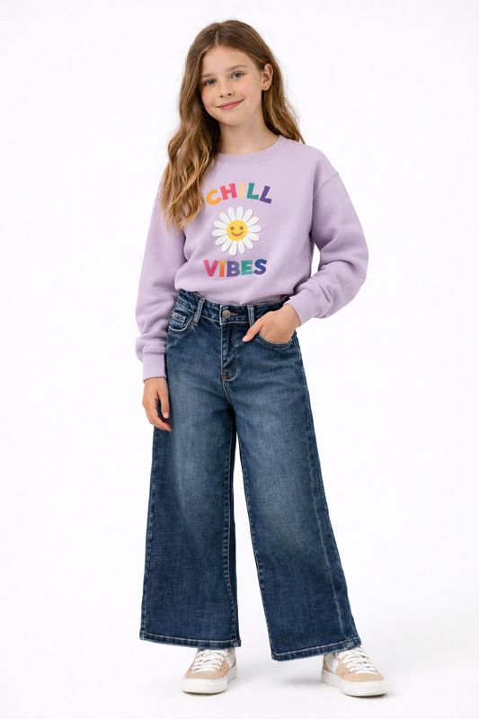 Wide jeans RED heart