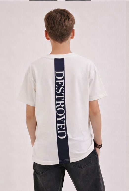 Witte t-shirt boys BE FREE