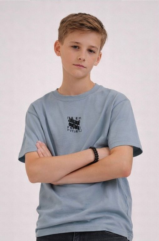 T-shirt blauw BE FREE