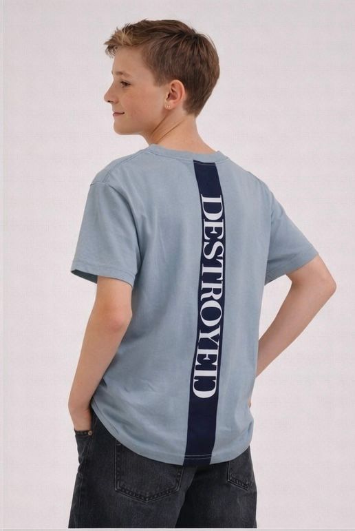 T-shirt blauw BE FREE