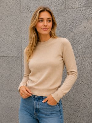 Beige truitje Zuri