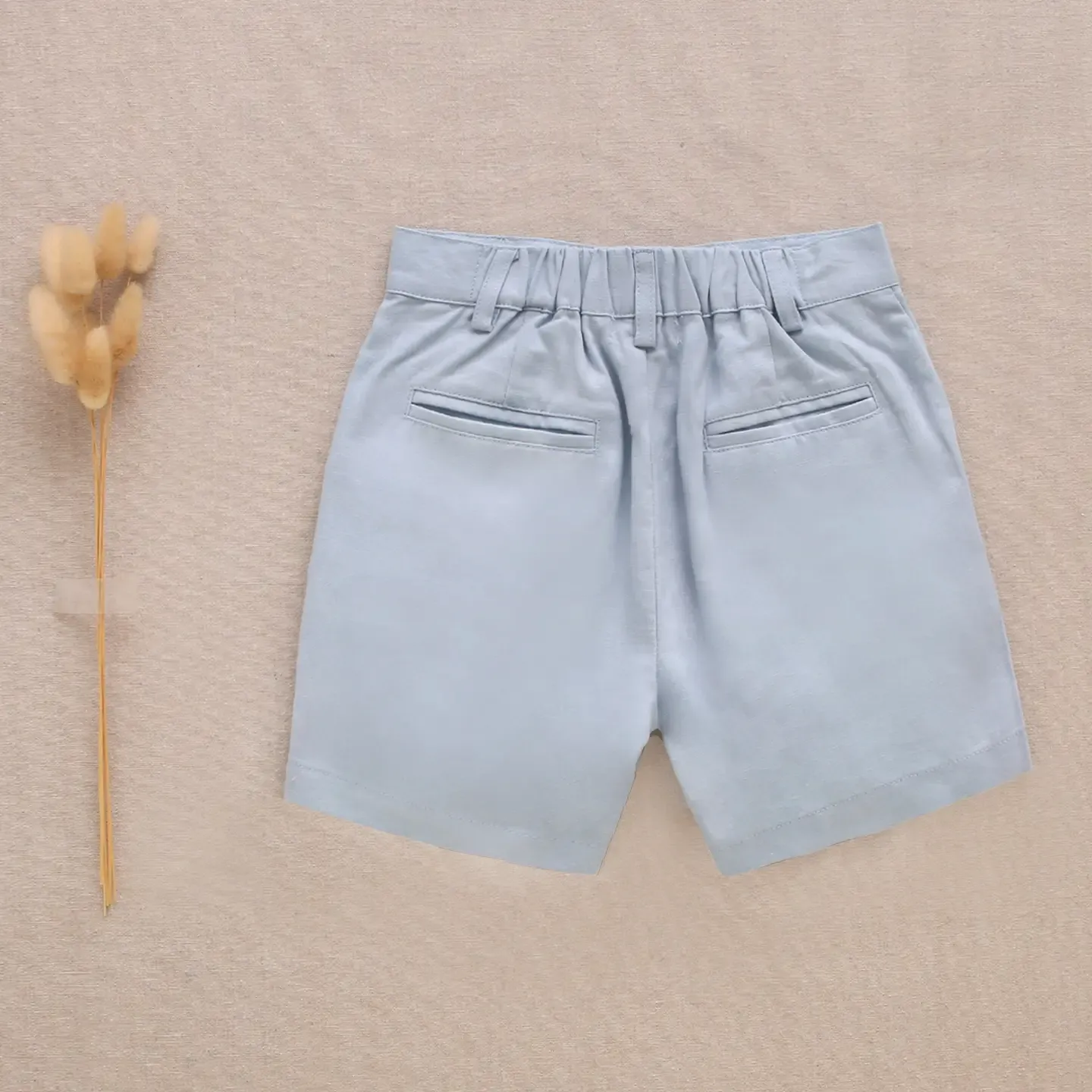 Blauwe short, feestcollectie