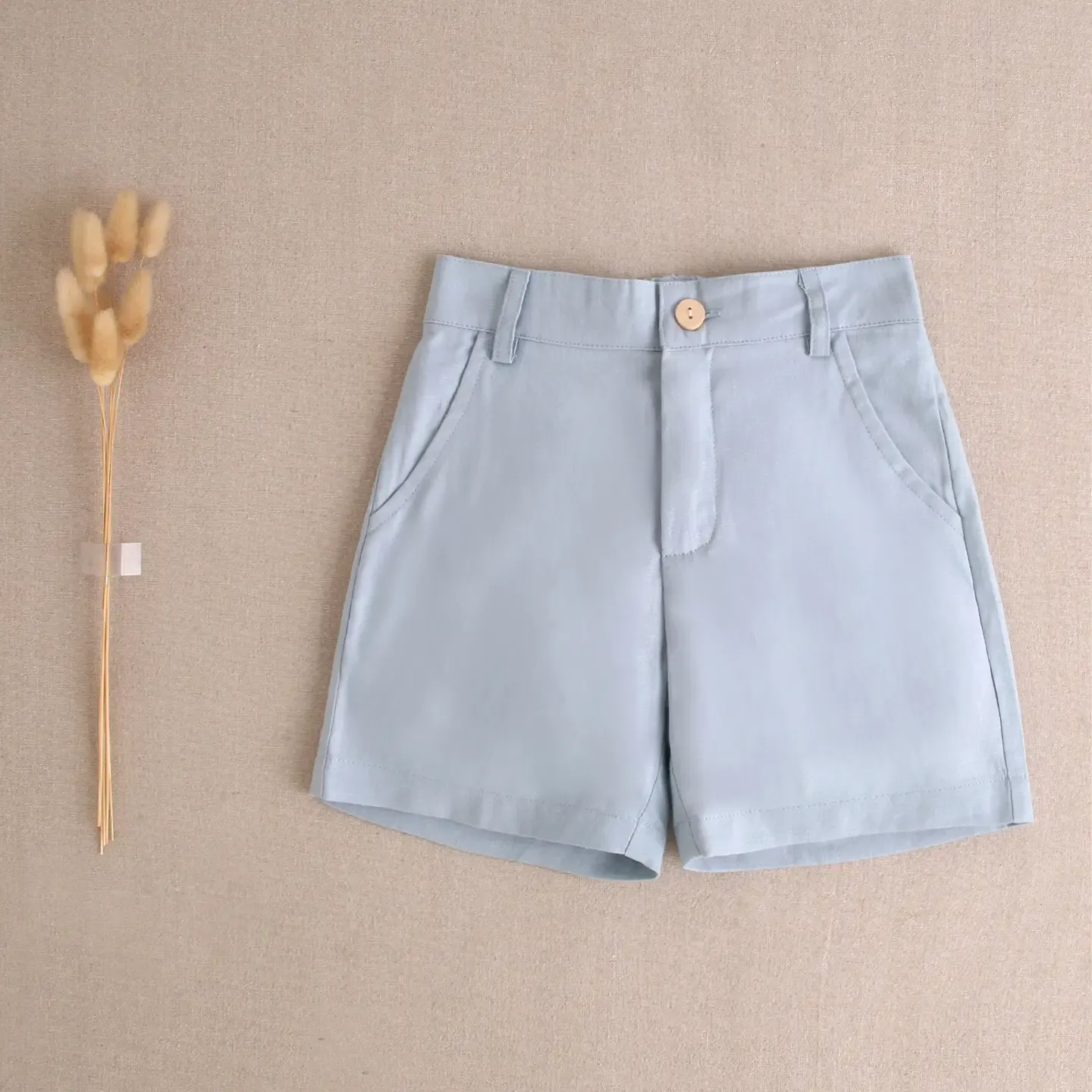 Blauwe short, feestcollectie