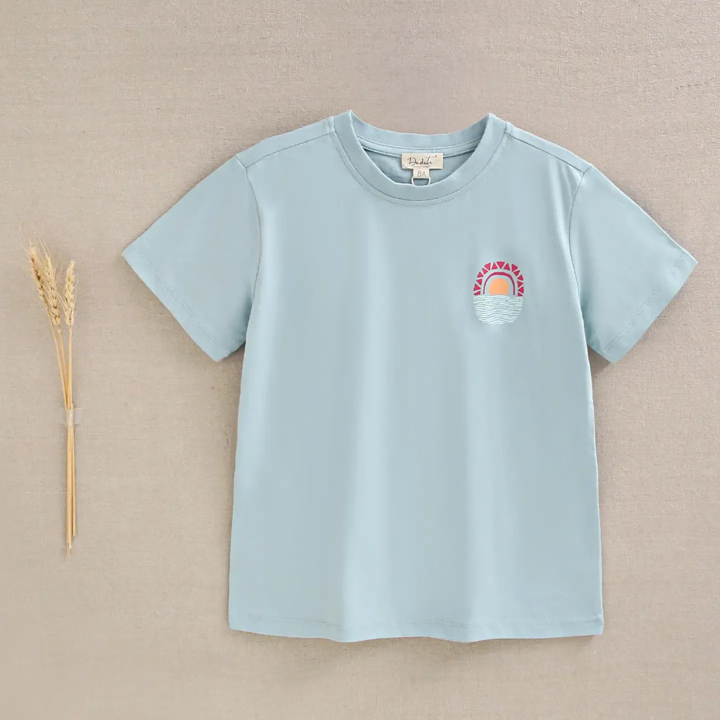 Blauwe T-shirt, feestcollectie