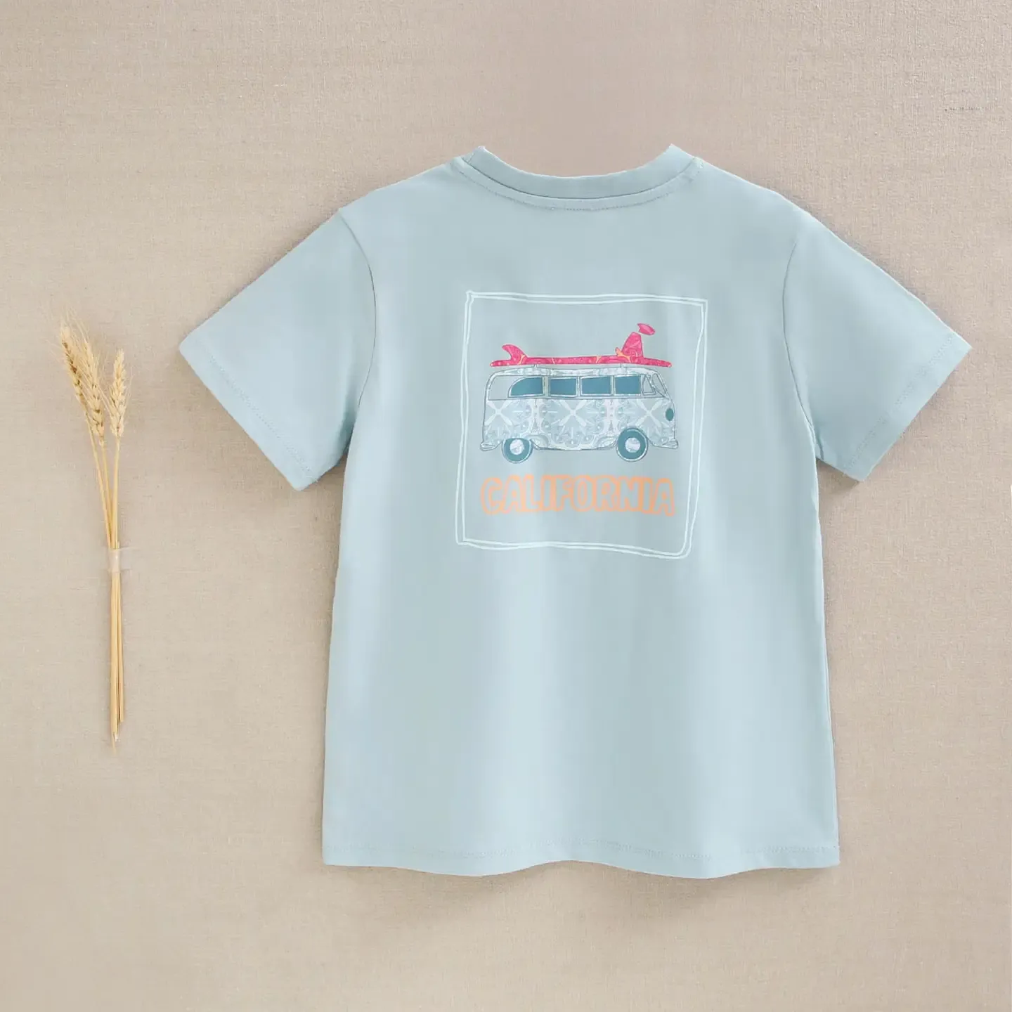 Blauwe T-shirt, feestcollectie