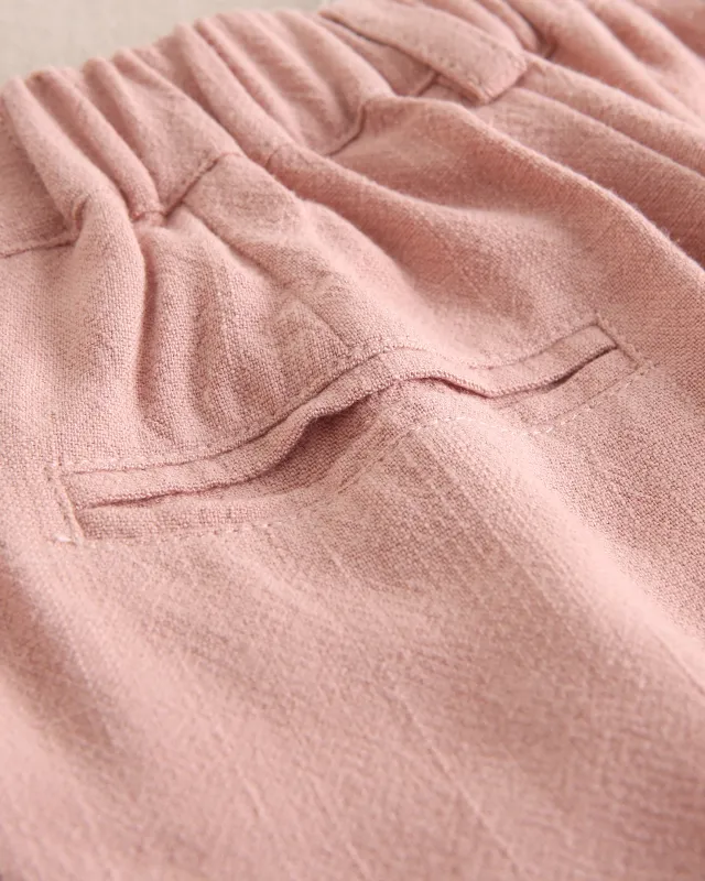 Oud roze chino, feestcollectie