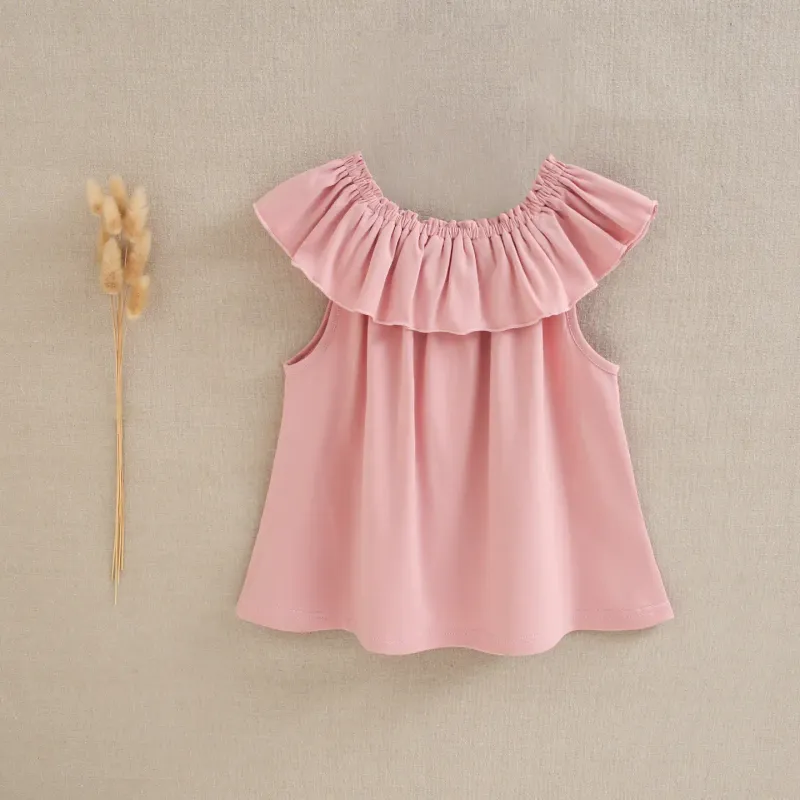 Off-shoulder roze top, feestcollectie