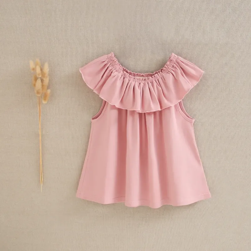 Off-shoulder roze top, feestcollectie