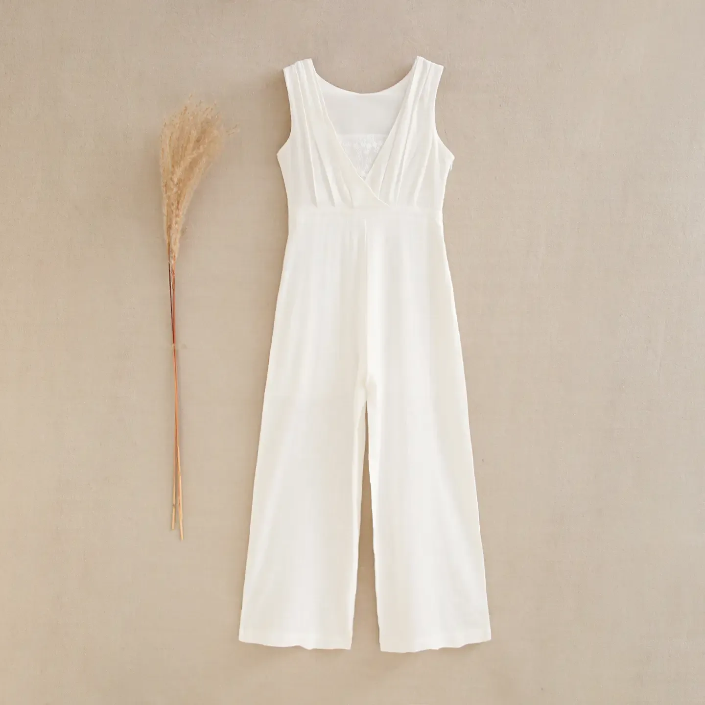 Offwhite jumpsuit, feestcollectie