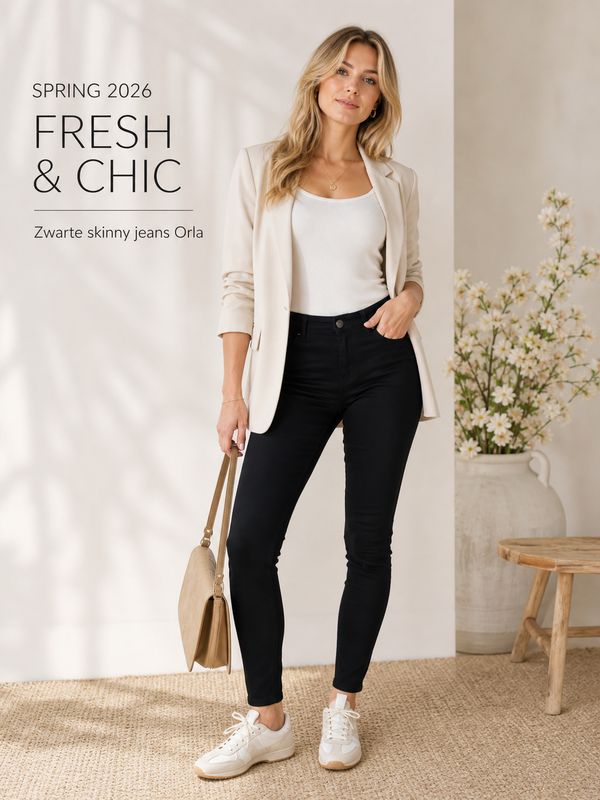Zwarte skinny jeans Orrla
