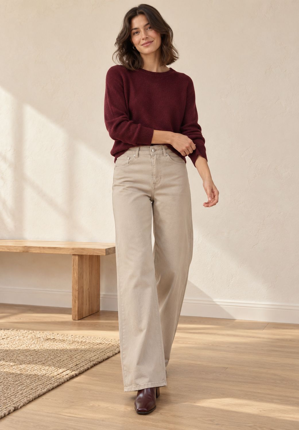 Beige jeans Kaddy cream