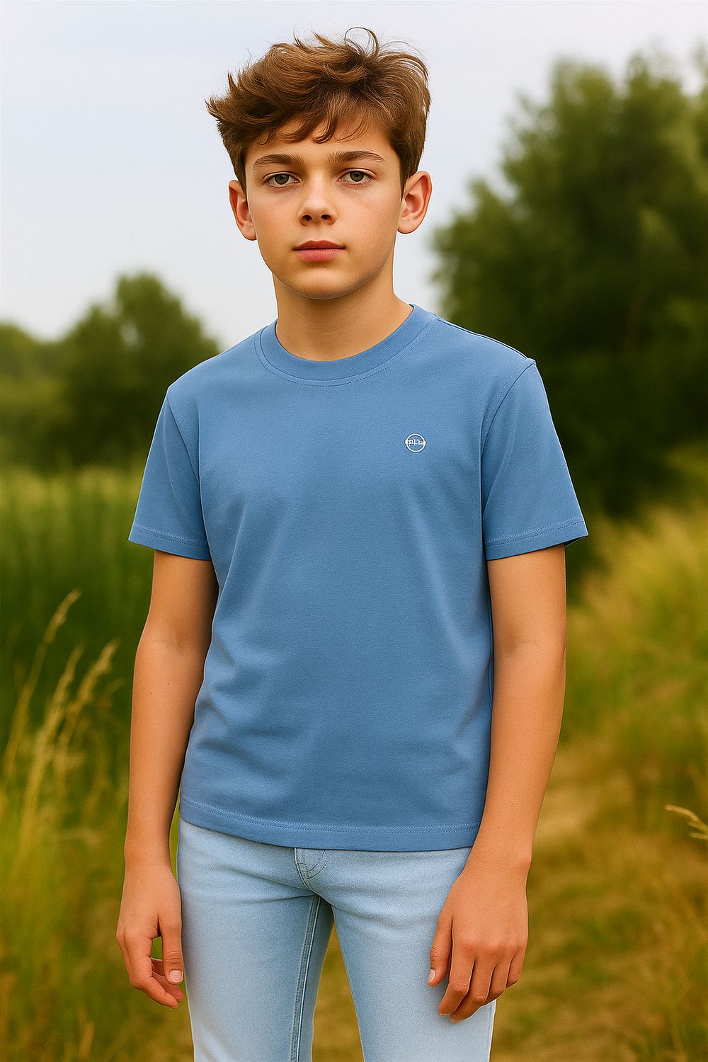Blauwe T-shirt Street M