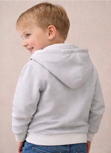 Blauw/witte hoodie