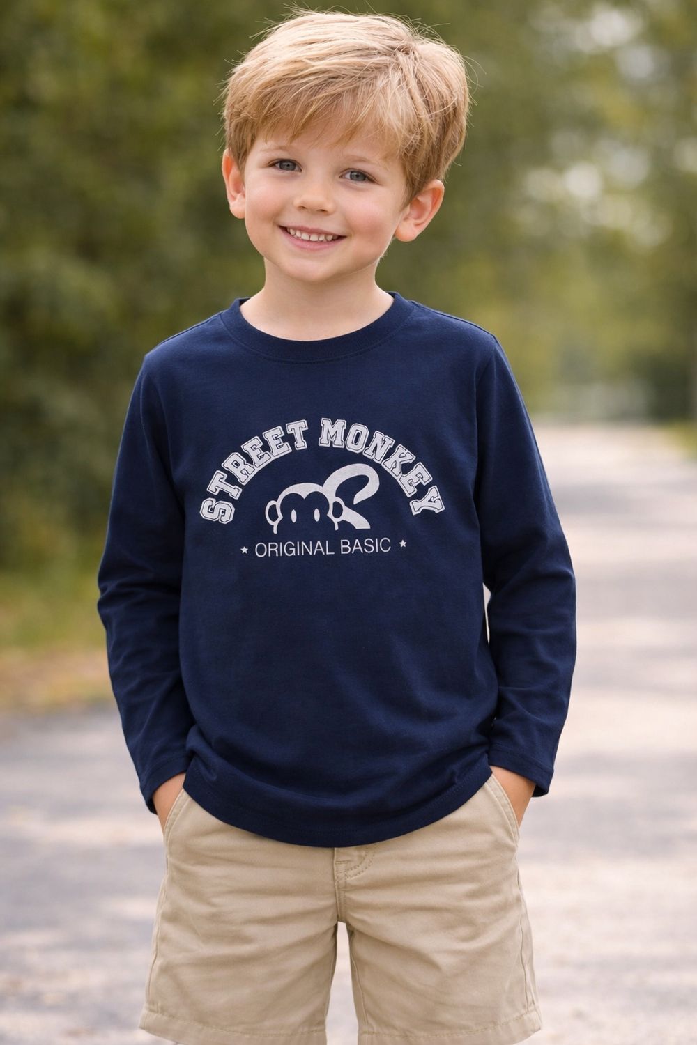 Street Monkey longsleeve Navy