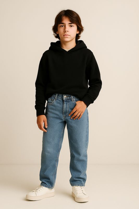 Dark jeans relaxte fit