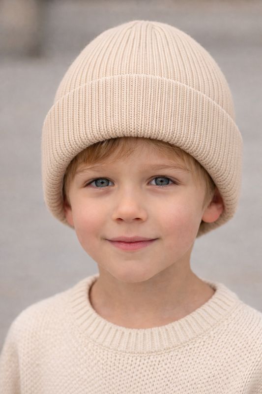 Beige muts