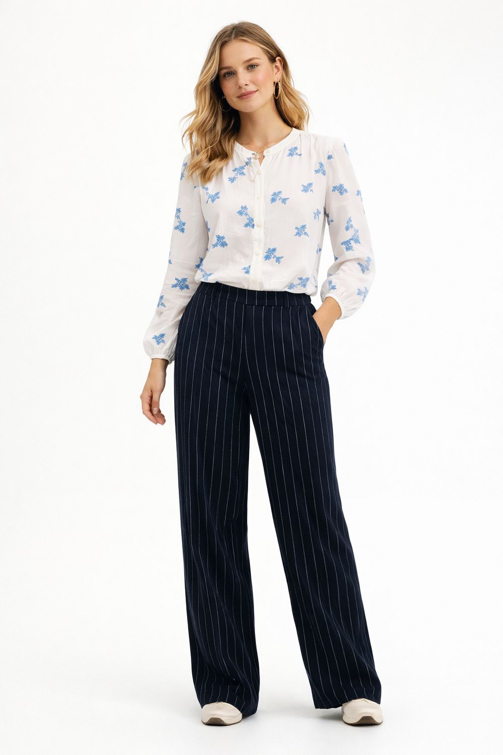 MEXX Flower Embroidery Blouse