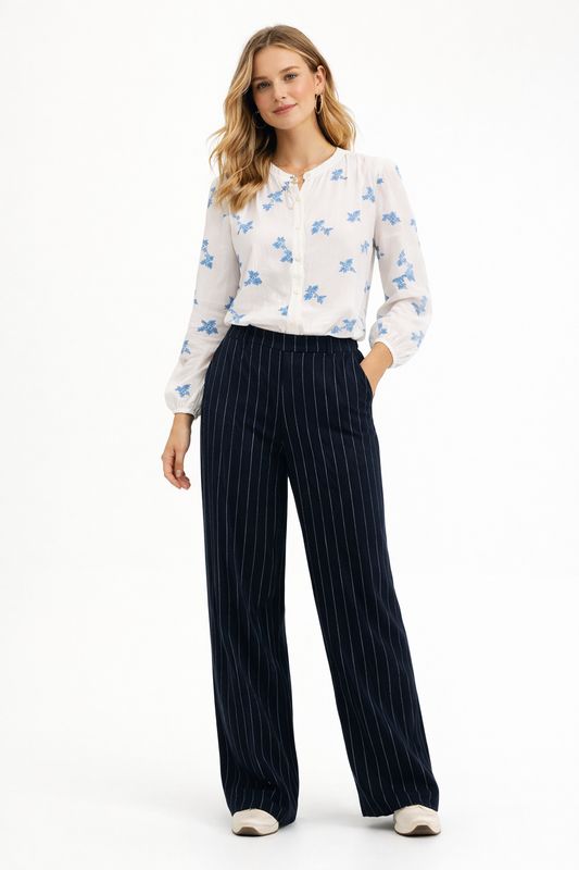 MEXX Flower Embroidery Blouse