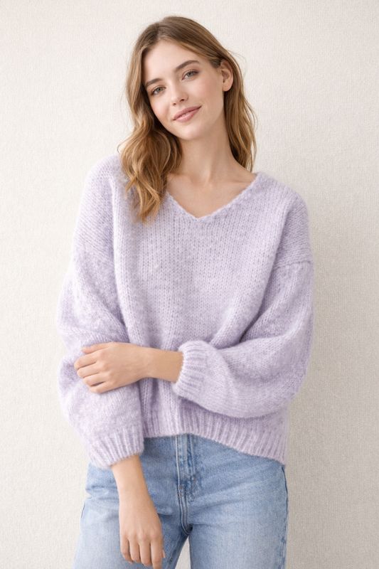 TERRA cozy purple knit