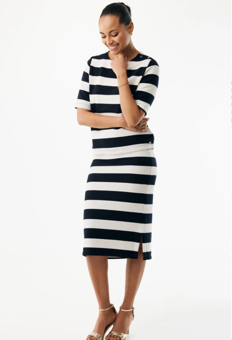 MEXX navy stripped top