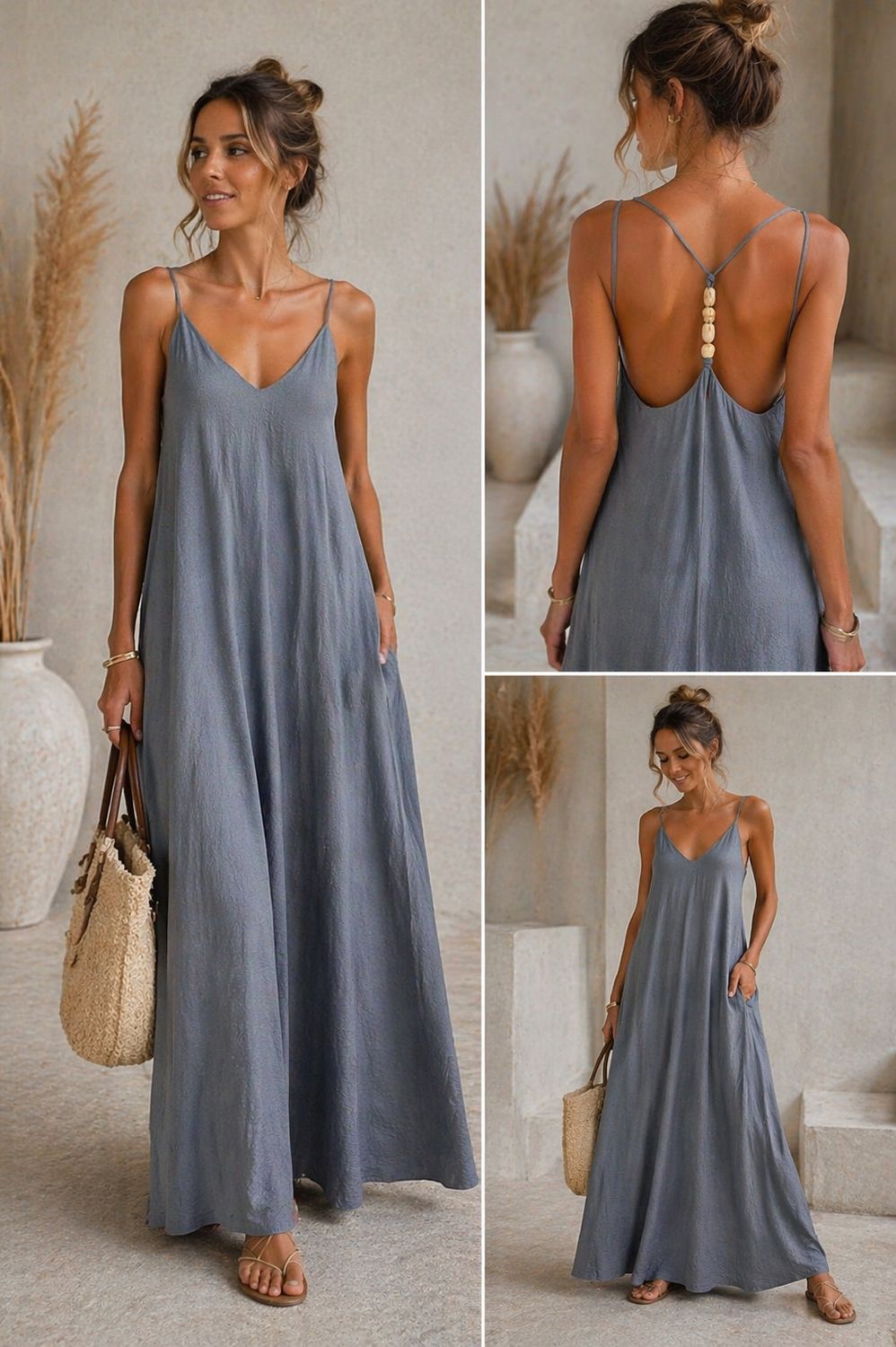 Terra azuur blauwe jurk