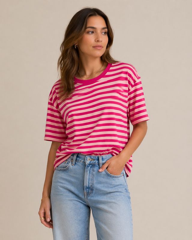 Terra Pink stripe T-shirt