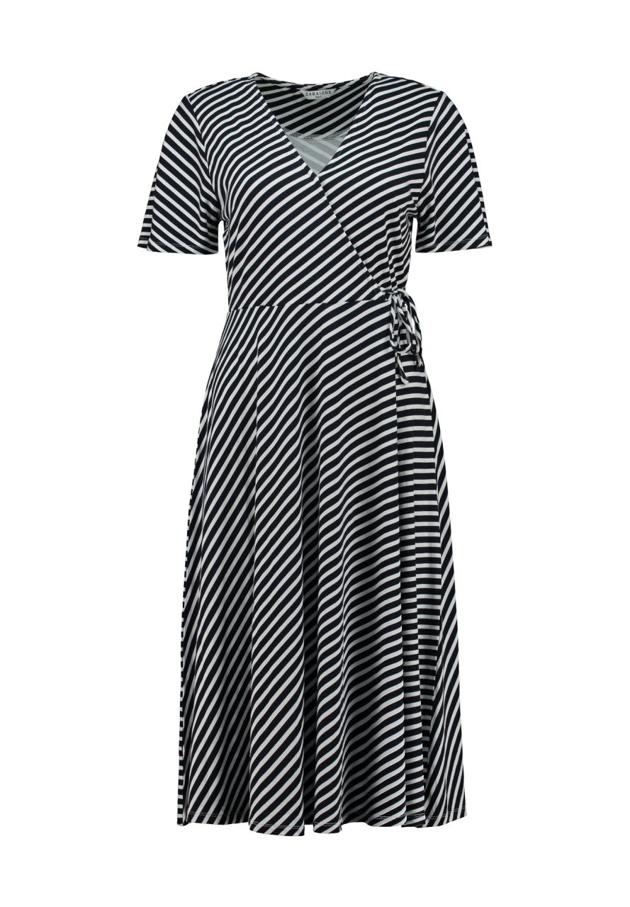 ZABAIONE Cece Dress Navy stripes