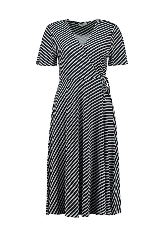 ZABAIONE Cece Dress Navy stripes