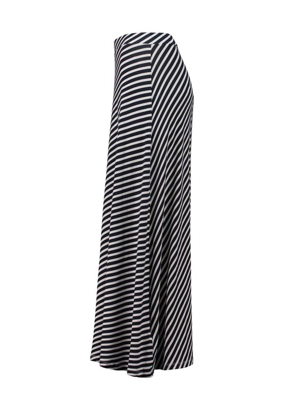 ZABAIONE Dani Navy triped skirt
