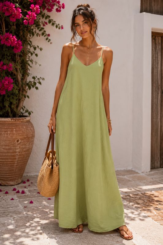 HAILYS Dawni Matcha dress