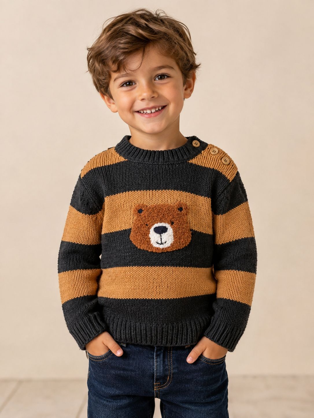 BLUE7 Bear trui